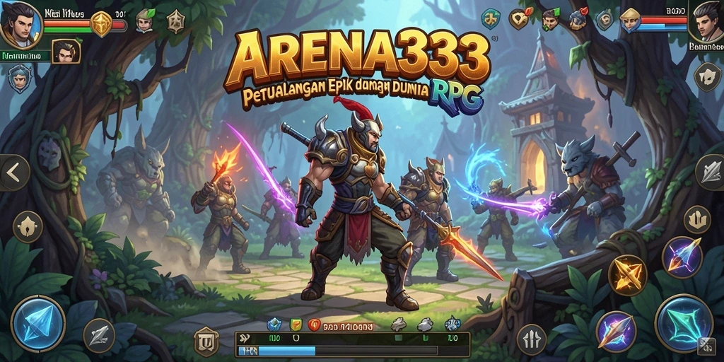 Tangkapan layar utama ARENA333 menampilkan aksi RPG yang mendebarkan.