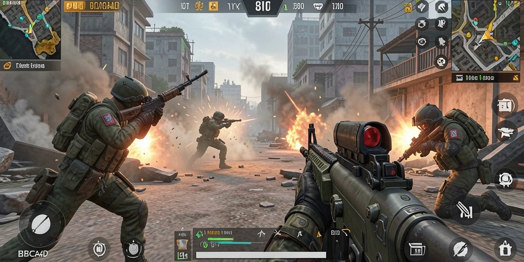 Screenshot utama dari gameplay intens BBCA4D.