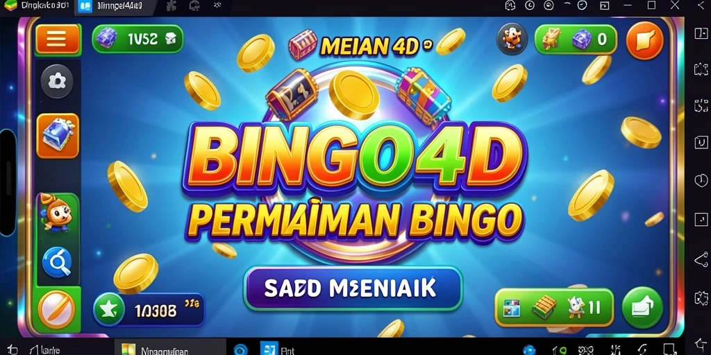 Tampilan gameplay BINGO4D yang menarik saat permainan bingo berlangsung.