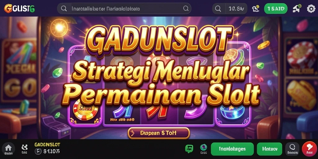 Tampilan gameplay GADUNSLOT yang menantang dan mengasyikan