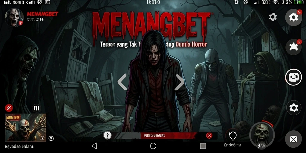 Tampilan gameplay yang menegangkan dan atmosfer kengerian.