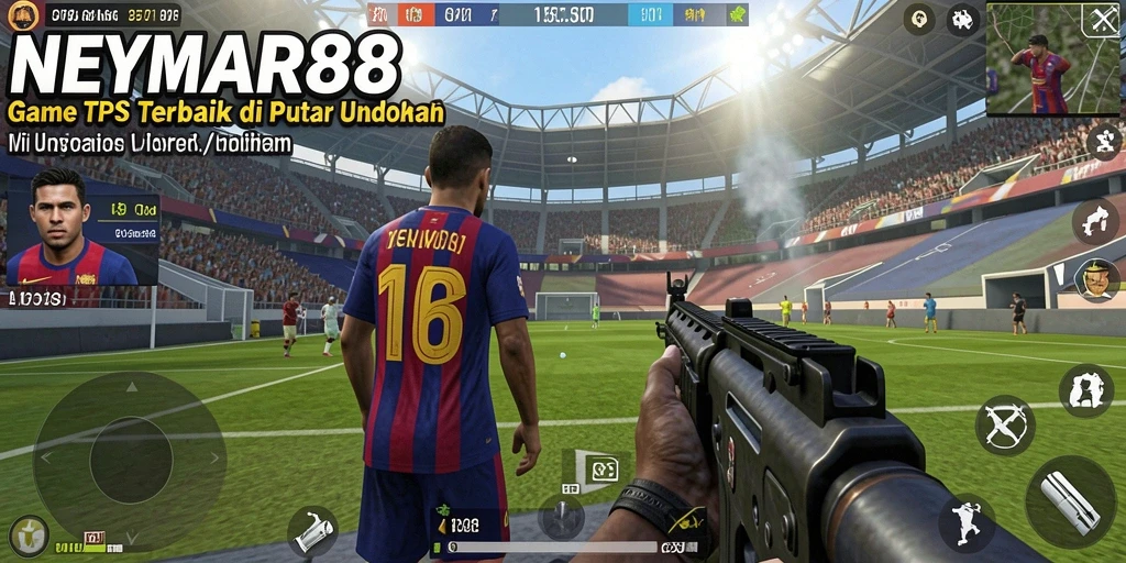 Tampilan aksi mendebarkan dari game TPS NEYMAR88.