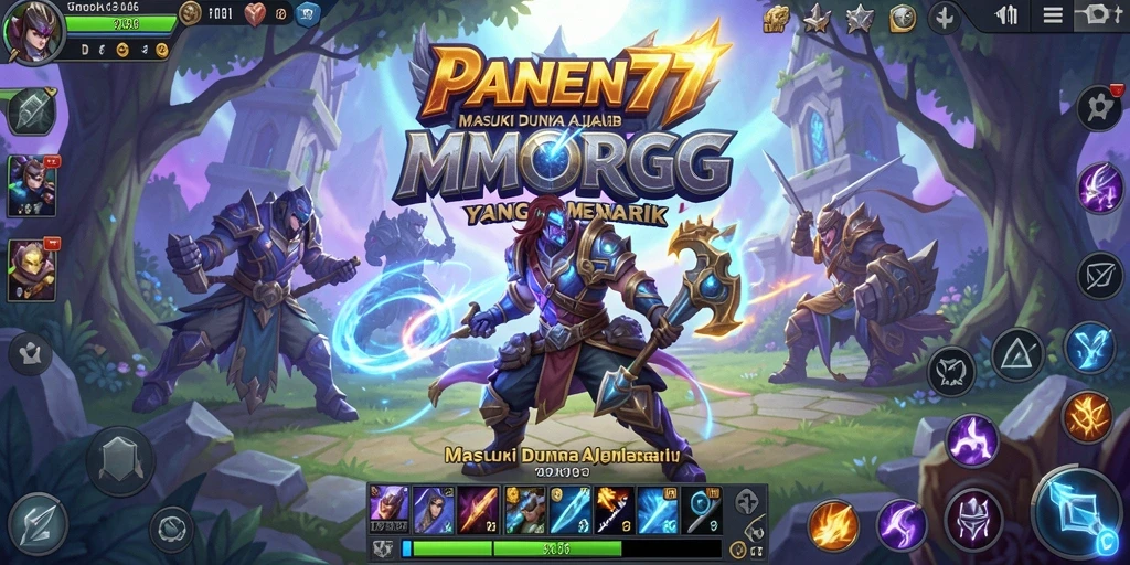 Screenshot gameplay PANEN77 yang menampilkan aksi seru dalam dunia MMORPG.
