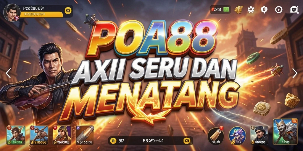 Screenshot POA88 menampilkan aksi pertempuran seru dan karakter dinamis.