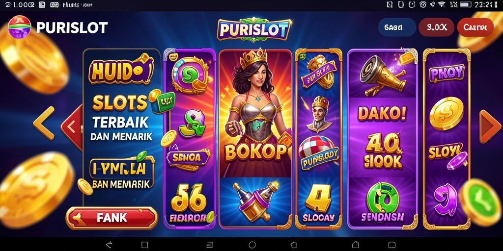 Tampilan gameplay seru dan menegangkan dari PURISLOT.