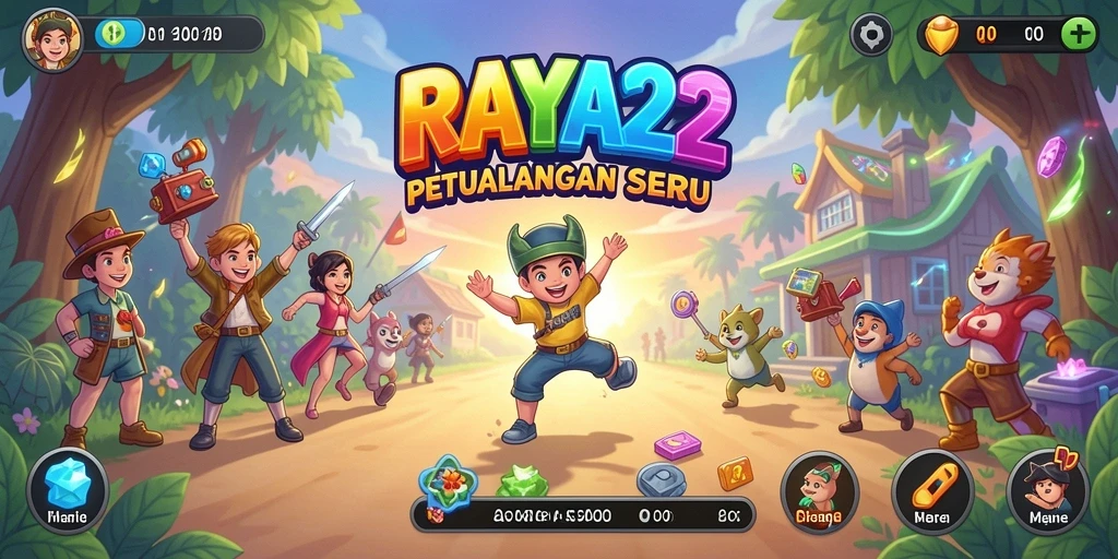 Tampilan gameplay RAYA22 yang penuh aksi dan seru.