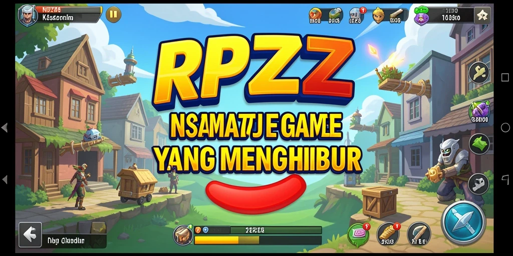 Tangkapan layar utama RPZZZ menampilkan gameplay yang menyenangkan dan penuh warna.