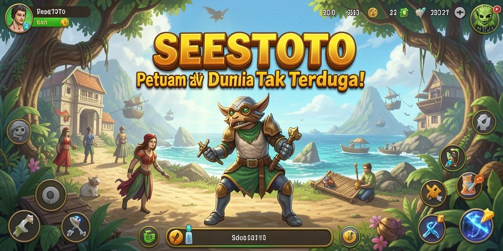 Gameplay yang memukau dalam SESETOTO, siap untuk petualangan.