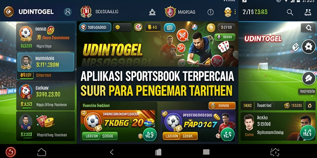 Tampilan menarik dan antarmuka sederhana dari gameplay Sportsbook UDINTOGEL.