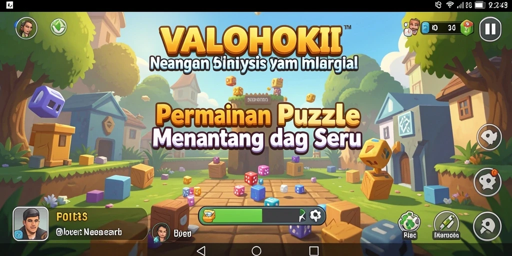 Tampilan gameplay VALOHOKI yang menantang dan menarik.