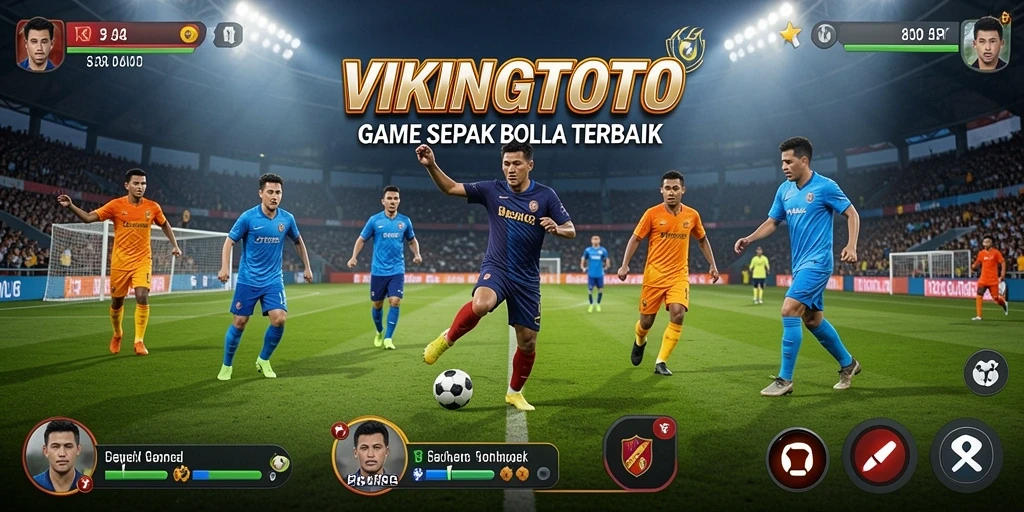Tangkapan layar gameplay VIKINGTOTO saat pertandingan sepak bola.
