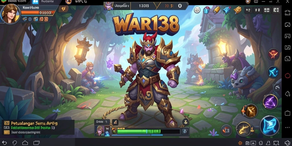 Screenshot menampilkan aksi pertempuran seru dalam <strong>WAR138</strong>.