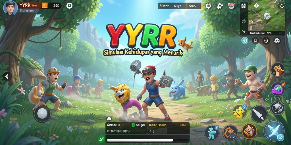 Tangkapan layar utama YYRR menampilkan gameplay yang menarik dan interaktif.